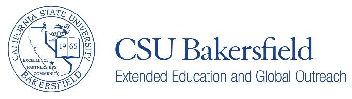 PAYMENT FORM Bakersfield, California 93313 661.654.2441 661.654.2447 (f) extended.csub.edu TERM: Fall Spring YEAR: yyyy CSUB Student #: Summer Winter FIR