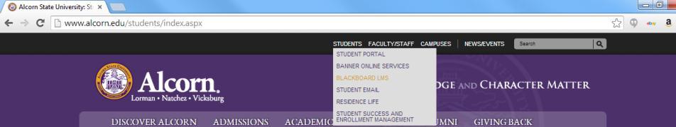 edu Here you will see at the top of the page Students.