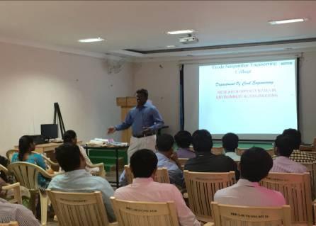 A Guest Lecture by Dr.N. Ramesh, Professor, K.S.
