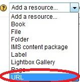To obtain this URL, open the resource or course main page and copy the URL from your browser s navigation bar.