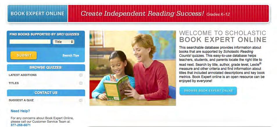 The Book Expert Online is an online feature accessible from any computer with an Internet connection.
