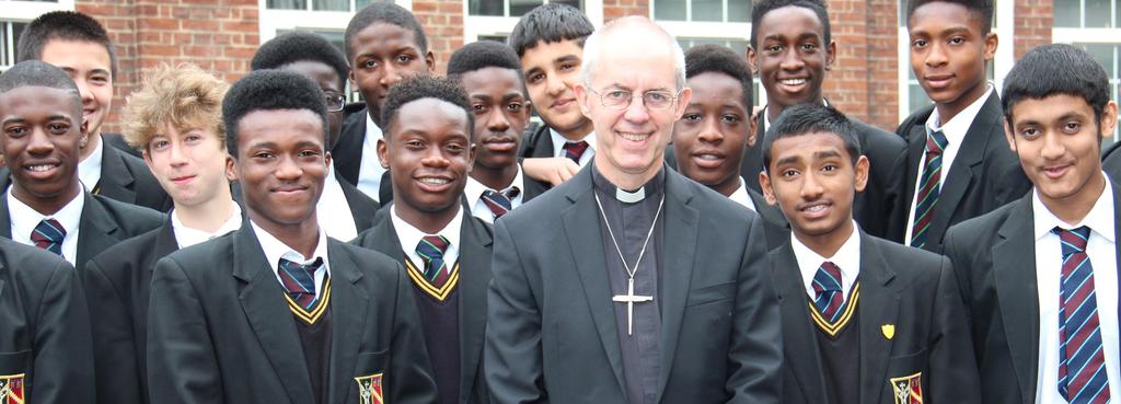 Fortnightly News 2015 330 years anniversary ARCHBISHOP OF CANTERBURY VISITS OUR SCHOOL On Tuesday 23rd June, the school