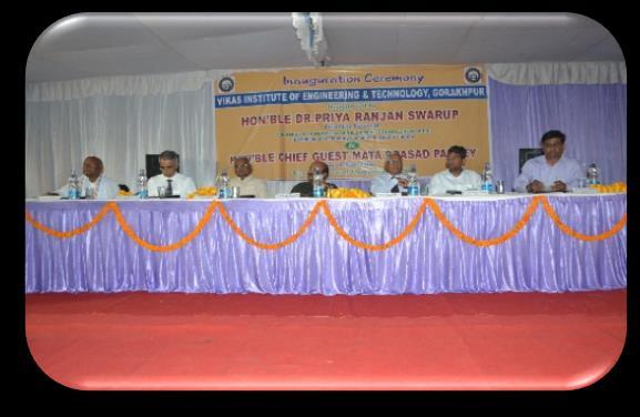 Er Shashi Bhushan, Chairman, VIET highlighted the need of engineering institution in Gorakhpur district