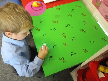 This week in Reception we have been learning how to read and write CVC words!