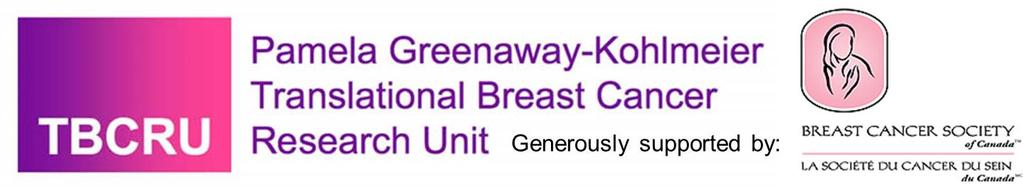 2018-2019 Translational Breast Cancer Research Traineeship Program APPLICATION DEADLINE: Monday, July 16, 2018 (A) Description This program is made possible by a major donation from the Breast Cancer