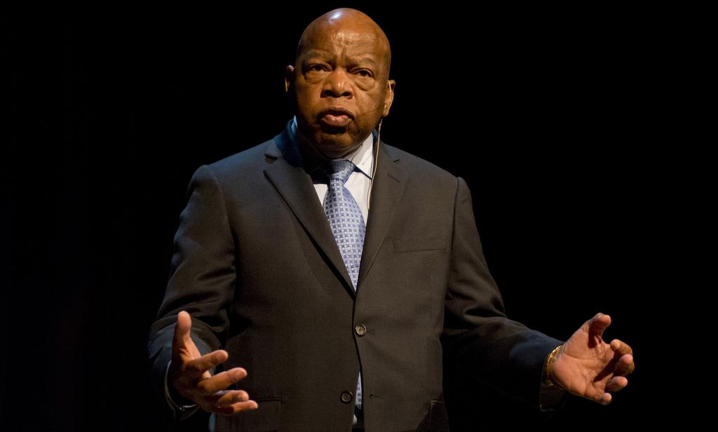 MARCHING ON CONGRESSMAN JOHN LEWIS VISITS LSU, DISCUSSES CIVIL RIGHTS MOVEMENT, NEW GRAPHIC NOVEL TRILOGY Having already authored a 1998 biography, Walking with the Wind: A Memoir of the Movement, U.