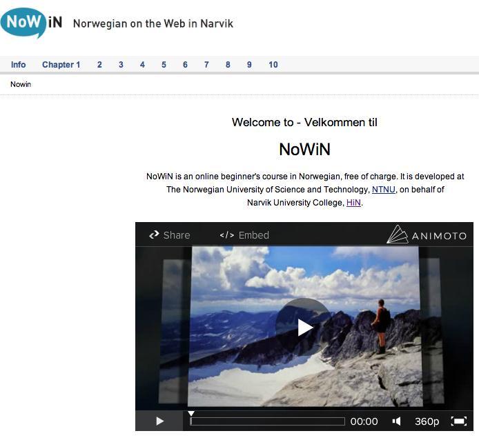 Short User Manual NoWiN Norwegian on the Web in Narvik is found at: http://www.ntnu.
