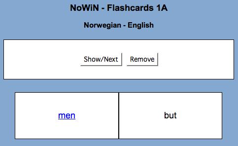 Your answer was correct. Click Show/Next and you go to the next word.