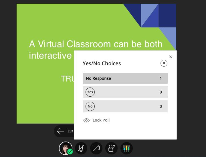 2.3.2. Secondary Content and Interactions Polls would allow you quiz the students and check their comprehension, engage them while VC delivery Breakout Groups allow you for group work (including