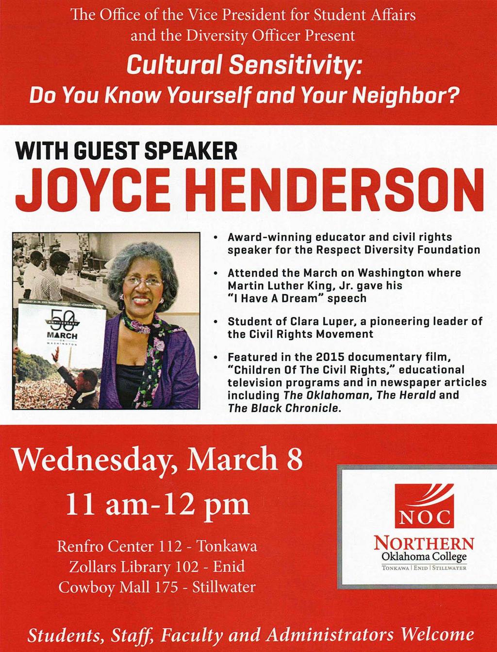 Guest Speaker Joyce