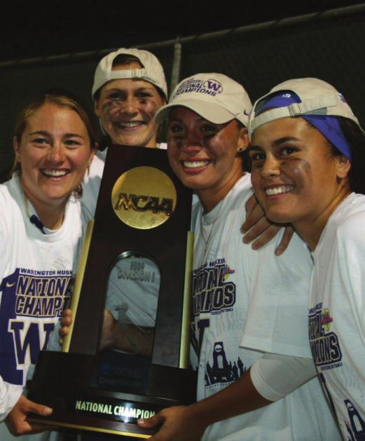 World Series record for most RBI in a game (7) and series (10) Morgan Stuart set a WCWS record for most doubles in a series (4) Five Huskies were named to the All-Tournament team, including freshmen