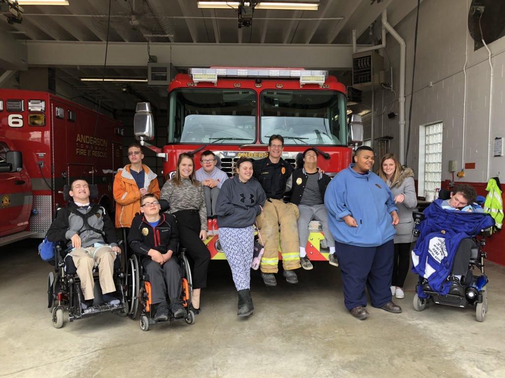 Some of our BEST students went out in the community to the Beechmont firehouse!