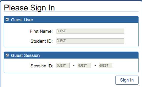For Students: About the Testing Process Sign In 1 Open the secure browser. The Student Sign-in page appears. 2 Enter your first name, SSID, and the session ID.