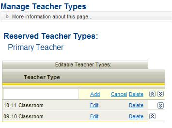 Hover the cursor over the Student Records menu, then Teacher,