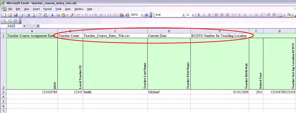 Batch Process Overview Updating the Header Row Cells B1