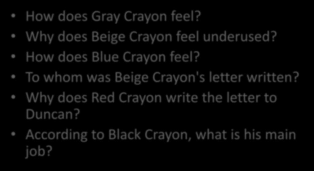 To whom was Beige Crayon's letter written?