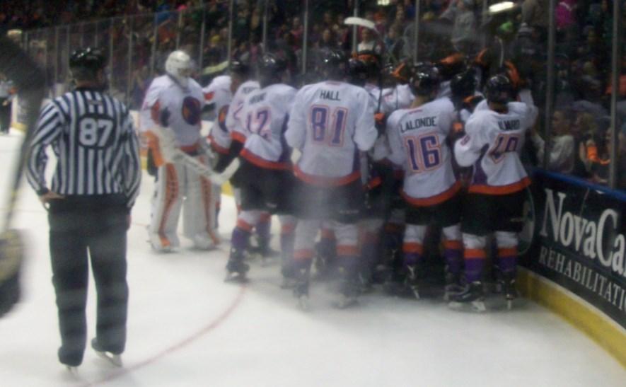 Youngstown Phantoms play a hockey game.