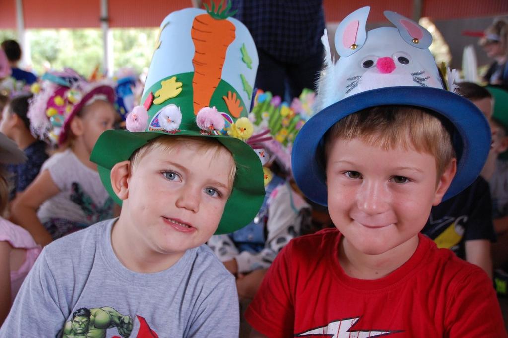 All classes will perform an Easter song and show us their amazing Easter Hats.