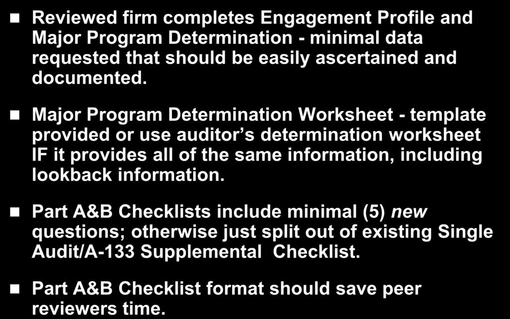 Major Program Determination Worksheet - template provided or use auditor s determination worksheet IF it provides all of the same information,