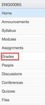 Step : Select the Course in the global navigation Step 2: Click the Grade tab in the