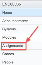 Adding A Rubric to An Assignment I : Select Assignments in the course navigation menu 2: Select an assignment from your assignment group 3.