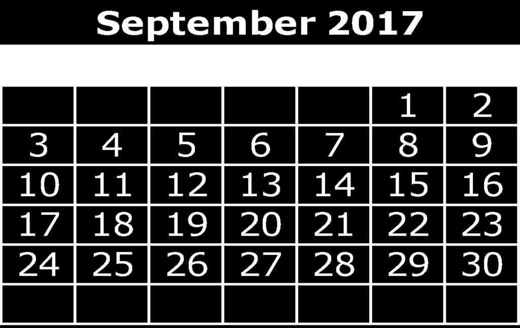 OCTOBER 2017 1 2 3 4 5 6 7 PD Day Full Day - 3:30 p.m.