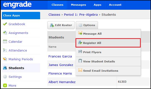 Add the student s email account in the text
