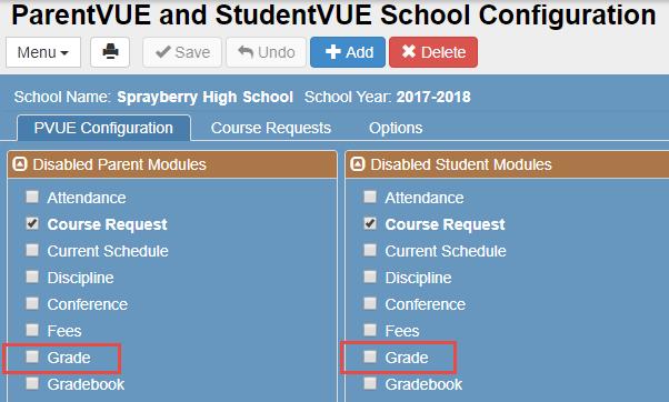 Enabling The Online Report Card Grade Module After processing school-wide report cards for progress or quarter grading periods, the Grade module can be enabled allowing
