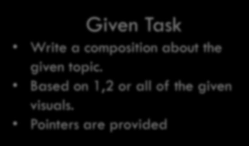 Given Task Write a composition about the given topic.