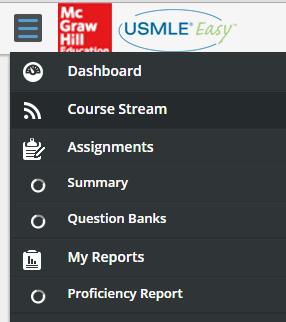 Assignment Summary Shows the status