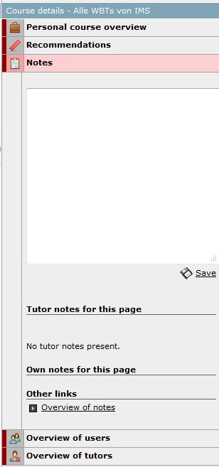Creating course-specific notes 4. Create a note and then click on Save. Your note is now saved in the notes overview. 7.