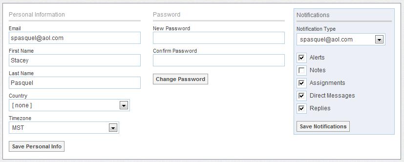 Account Settings To access your account settings, click on the Account link (located on the top-right of the navigation menu) and then select Settings.