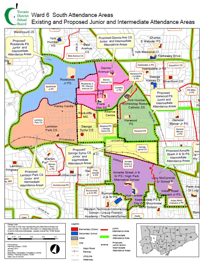 Existing and Proposed Ward 6