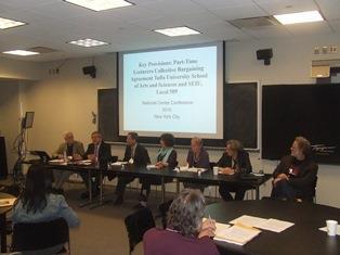 Panel on Lessons from Bargaining a First Contract for Part-Time Contingent Faculty at Tufts University with