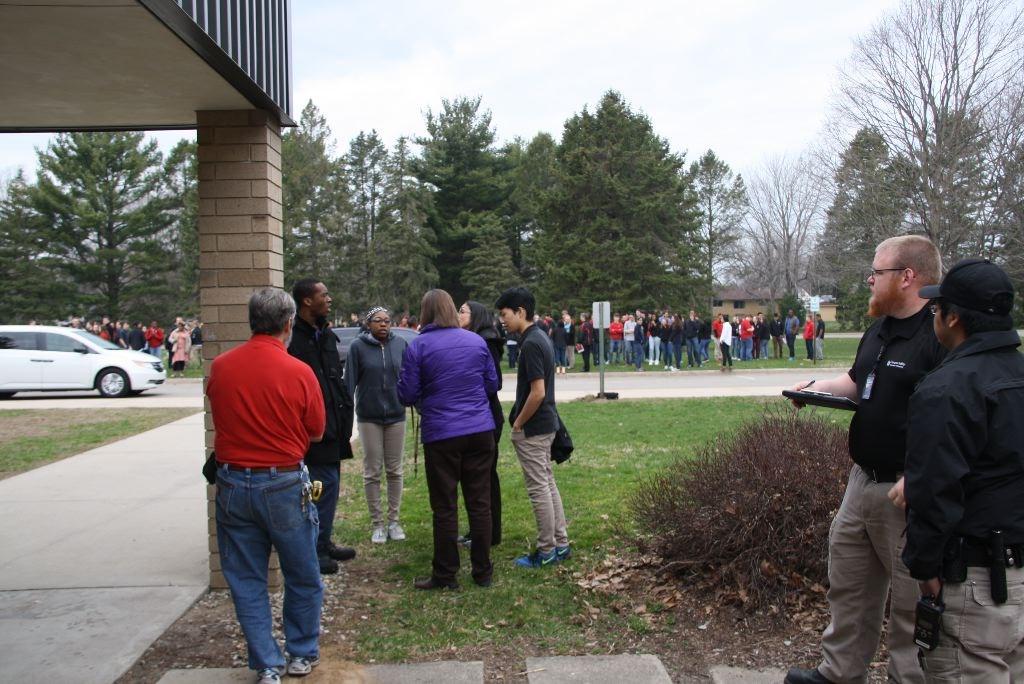 Wednesday s fire drill occurred near the beginning of chapel to practice what to do in an emergency while in chapel.
