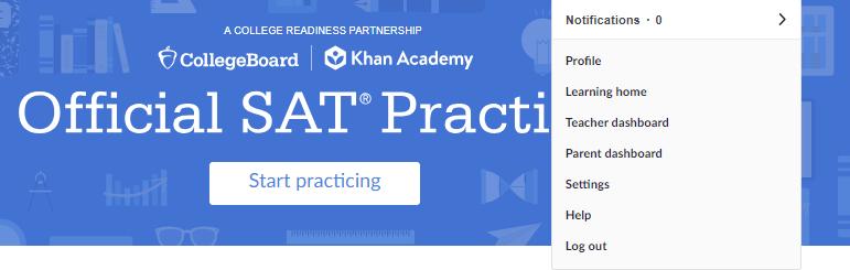 Explore Official SAT Practice on Khan Academy as a
