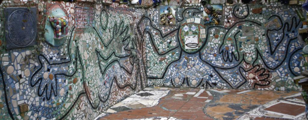 PHILADELPHIA S MAGIC GARDENS Philadelphia s Magic Gardens (PMG) is an immersive mixed media art environment that is completely covered with mosaics.