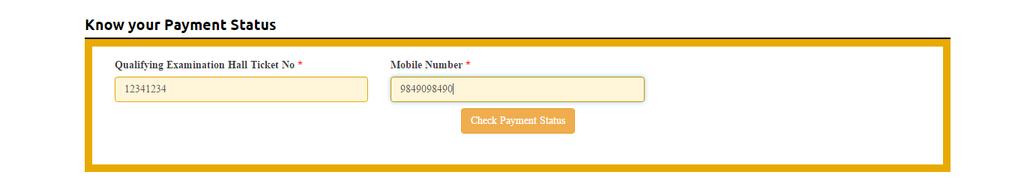 Furnish the same hall ticket number and mobile number as given in step 1 and