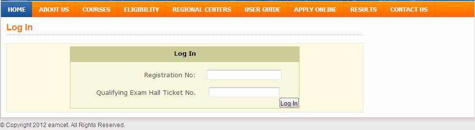 click Login button encircled. 2. In case the candidate feels that any mistakes have occurred accidentally while filling the Application form, he/she can visit www.apeamcet.