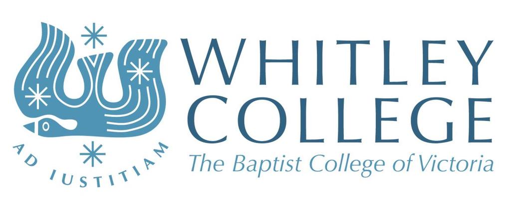 Whitley College is a teaching college of the University of Divinity - CRICOS Provider: 01037A Equipping Leaders for a Different World Principal: Academic Dean: Research Co-ordinator: Registrar: