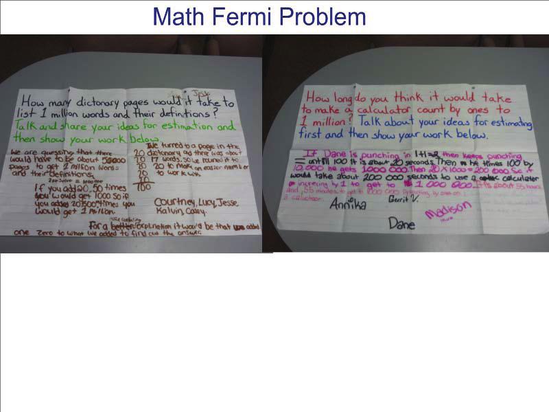 Math Fermi Problem