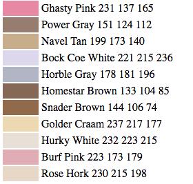 RNN-LM trained on paint color names: This is an example of a character-level RNN-LM