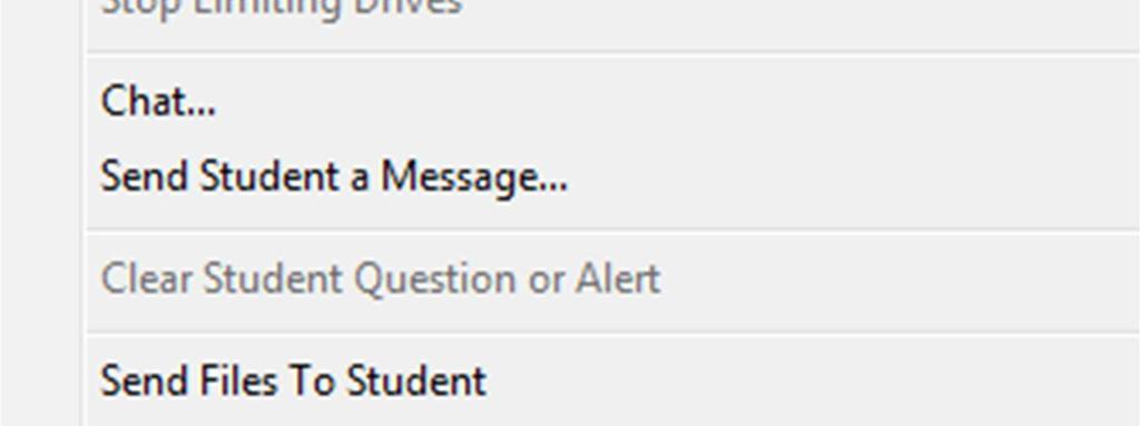 If a student single clicks on this icon they can click it to request help from the