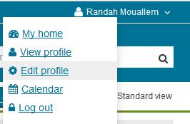 Edit your profile in Moodle The quickest way to access your own profile is to hover your mouse over your name in the top