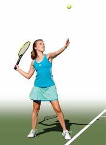 In teaching the tennis serve, you might break the technique into two parts: (1) the ball toss, and (2) the racket swing with contact with the