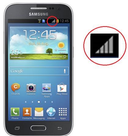 When your battery is low, take the charger and plug it into the phone as shown in Figure 2.6.