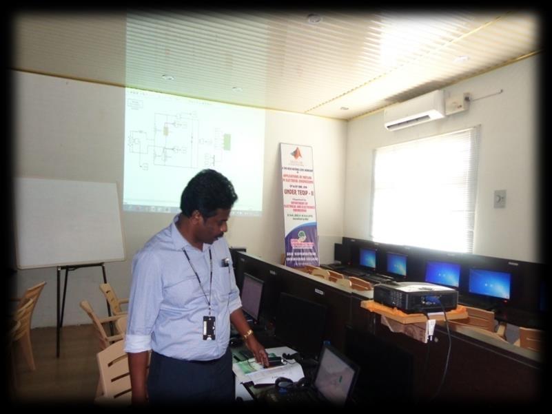 Day 3: 15-06-2016 Technical Sessions: Applications of Simulink to power electronics Dr T Devaraju, Professor, EEE, SVEC has delivered a lecture on