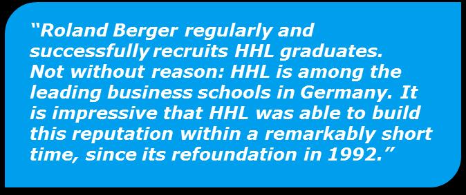 Schwenker comments on HHL Prof. Dr.