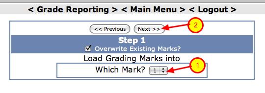 Grades --> Grade Reporting From "Main Menu"... 1. Click on "Grades" tab 2.