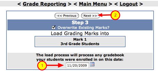 For example: You have already loaded into Grade Reporting once but made some changes in your GB and want to load new grades and have overwrite the previous load from gradebook.